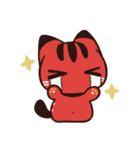 赤べこ猫LINEスタンプ（個別スタンプ：14）