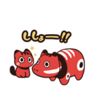 赤べこ猫LINEスタンプ（個別スタンプ：39）