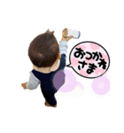 背中と頭頂部で語る真のスタンプ（個別スタンプ：8）