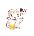 ゆるふわ飲兵衛女子の日常（個別スタンプ：2）