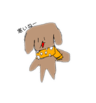 マフラー犬（個別スタンプ：1）