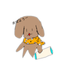 マフラー犬（個別スタンプ：2）