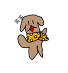 マフラー犬（個別スタンプ：15）