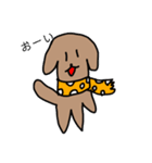マフラー犬（個別スタンプ：16）