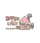 冬の色鉛筆調ふわネコ（個別スタンプ：25）