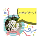 風景に噴き出しで、つぶやき（個別スタンプ：5）
