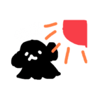まっくろ？おばけ（個別スタンプ：1）