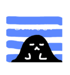 まっくろ？おばけ（個別スタンプ：3）