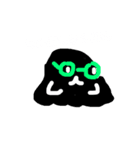 まっくろ？おばけ（個別スタンプ：4）