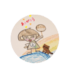 GREENのお友達えみ（個別スタンプ：14）
