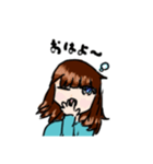 情緒不安定パーカー女子（個別スタンプ：2）