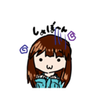 情緒不安定パーカー女子（個別スタンプ：4）