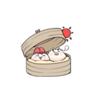 ぶたまん×うさまん（個別スタンプ：1）