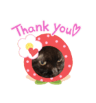 黒猫のチップ（個別スタンプ：6）