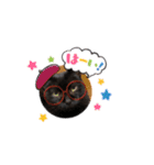 黒猫のチップ（個別スタンプ：18）