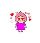ピンク桃子（個別スタンプ：16）
