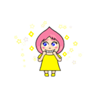 ピンク桃子（個別スタンプ：24）