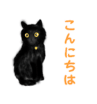 黒猫のやまとくん基本の冬のご挨拶（個別スタンプ：2）