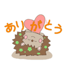 フラワーハリネズミ♡（個別スタンプ：1）