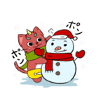 おにねこ-クリスマス（個別スタンプ：14）