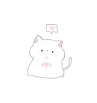 #白い動物たちの日常_*（個別スタンプ：3）