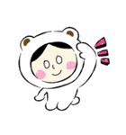 センター分けの感情（個別スタンプ：1）