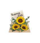 スペイン語の花のメッセージ（個別スタンプ：16）