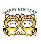 【2022】寅年 猫のコハマとコエリ（再販）（個別スタンプ：1）