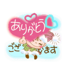 Hanaちゃんの冬色➕年末年始お祝 ＊敬語＊（個別スタンプ：6）