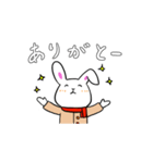 てれやなうさぎの冬（個別スタンプ：3）