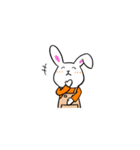 てれやなうさぎの冬（個別スタンプ：7）