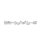 サインペン顔文字スタンプ（個別スタンプ：10）