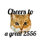 今年は猫年（個別スタンプ：17）