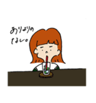 カラフルなおんなのこたち（個別スタンプ：16）