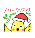 らくがき おかめインコ 冬（個別スタンプ：1）
