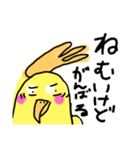 らくがき おかめインコ 冬（個別スタンプ：12）