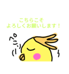 らくがき おかめインコ 冬（個別スタンプ：23）