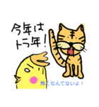 らくがき おかめインコ 冬（個別スタンプ：27）