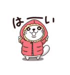 イヌなのネコなのタヌキなの？〜初冬〜（個別スタンプ：17）