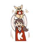 明けましておめでとう＆女の子（個別スタンプ：8）