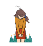 明けましておめでとう＆女の子（個別スタンプ：10）