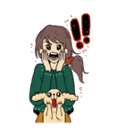 明けましておめでとう＆女の子（個別スタンプ：15）