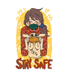 明けましておめでとう＆女の子（個別スタンプ：16）