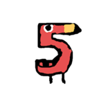 数字アニマル（個別スタンプ：5）