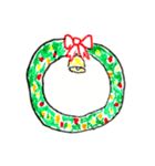 クリスマスの手描きイラストスタンプ（個別スタンプ：5）