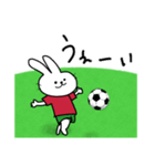 サッカーうさぎ①（個別スタンプ：26）