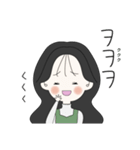 かわいい女の子。韓国語1（個別スタンプ：8）