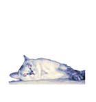 濡れ三毛猫ハリーさんの仲間たち デカ文字（個別スタンプ：40）