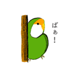 コトリヨガ【 鳥文字ABC 】（個別スタンプ：2）