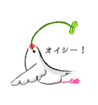 コトリヨガ【 鳥文字ABC 】（個別スタンプ：3）